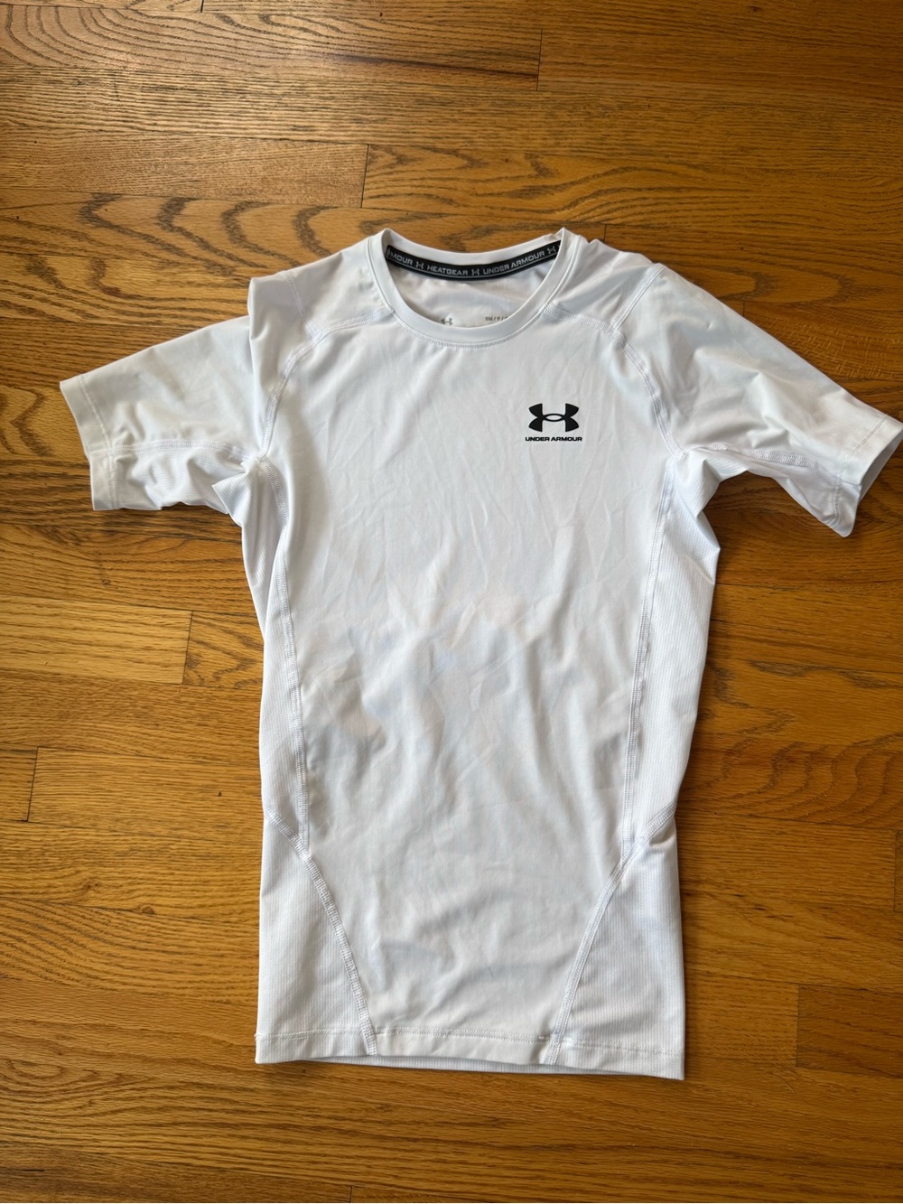 Under Armour Men’s White Compression Short Sleeve Shirt Small